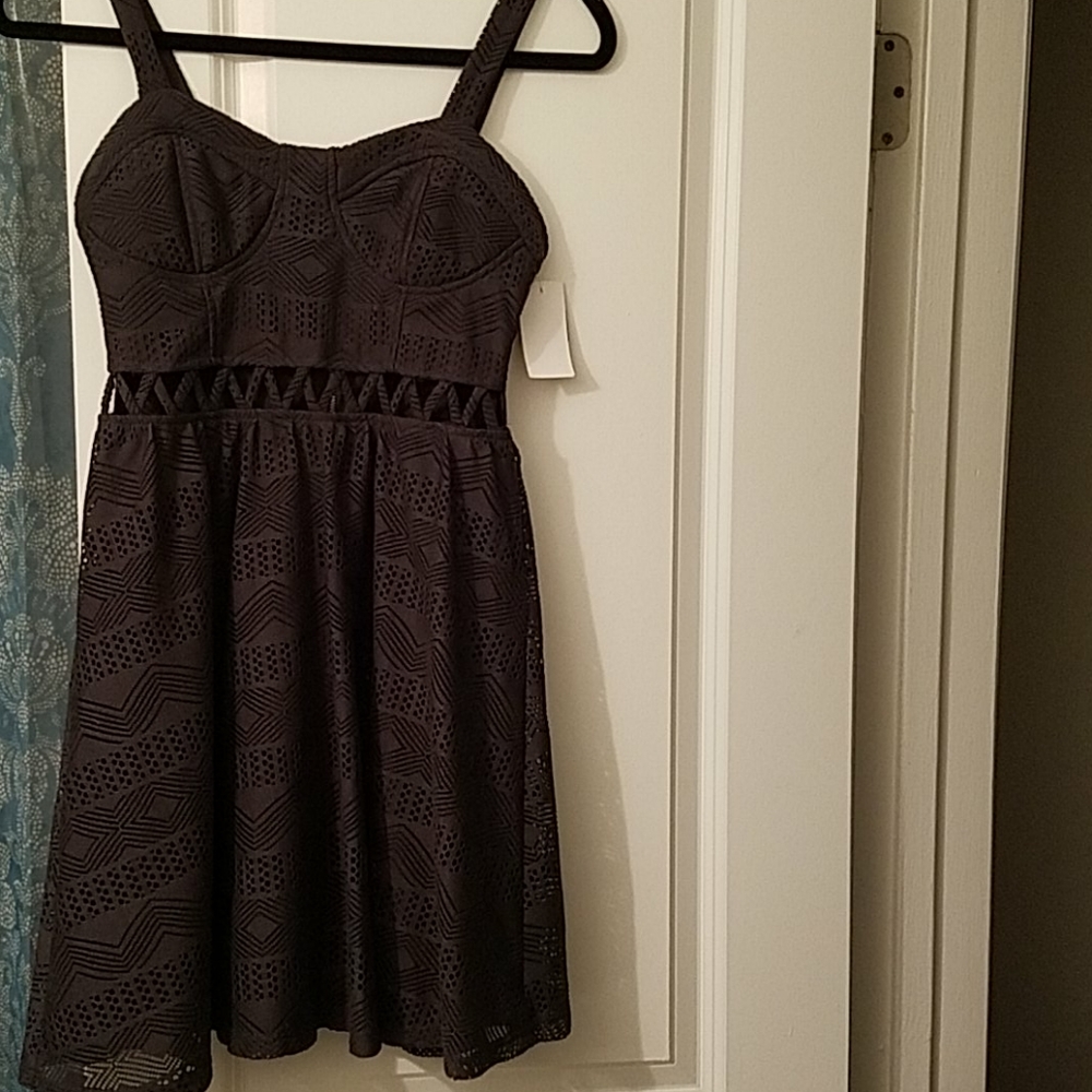 Dark grey exhilaration dress